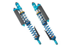 Can-Am Maverick R Coilover Suspension Kit - Rear - King Shocks - 3.0 Rear Coilover w/ Adj & Finned Reservoir Mid-Port Swivel - `24-`27